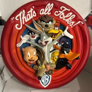 Warner Bros. “That’s All Folks!” 3D Collector’s Plate - 1996